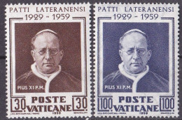 (Vatikan 1959) Papst Pius XI. 30. Jahrestag Des Lateral-Vertrags **/MNH (A3-1) - Popes