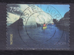 Norway 2004 Mi. 1498 Do, 7.50 Europa Ferien Paddeln In Der Mündung Des Oslofjords 3-sided Perf. Deluxe Cancel !! - Used Stamps