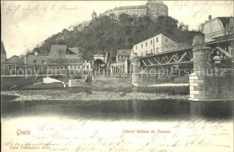 71596961 Greiz Thueringen Oberes Schloss Mit Tunnel Bruecke Greiz - Greiz