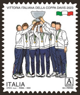 Italia Repubblica 2024 Serie Tematica “lo Sport” Vittoria Italiana Della Coppa Davis MNH** Integro 3,60 - 2021-...: Neufs