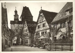 71596942 Rothenburg Tauber Roederbogen Markusturm Roederstrasse Autos Rothenburg - Rothenburg O. D. Tauber