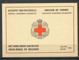 Année 1953 : Carnet 914B ** - Croix-Rouge - Prédominance Néerlandaise - Ohne Zuordnung