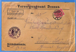 Allemagne Reich 1921 - Lettre De Dessau - G34142 - Briefe U. Dokumente