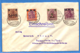 Allemagne Reich 1922 - Lettre Einschreiben De Falkenstein - G34072 - Lettres & Documents