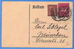 Allemagne Reich 1922 - Carte Postale De Wurzburg - G34066 - Lettres & Documents