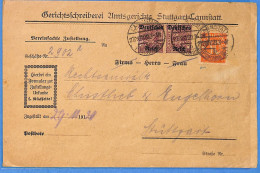 Allemagne Reich 1920 - Lettre De Stuttgart - G34074 - Lettres & Documents