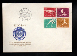 NORVEGE FDC 1961 SPORTS - Sonstige & Ohne Zuordnung