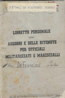 REGIO ESERCITO LIBRETTO PERSONALE GRANATIERI SARDEGNA 1941 PALERMO POSTA MILITARE N. 81 - Documents