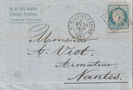 Lettre De Saint Nazaire Sur Loire à Nantes LAC - 1849-1876: Klassieke Periode