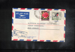 Australia 1969 Interesting Airmail Registered Letter - Briefe U. Dokumente