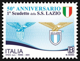 Italia Repubblica 2024 Primo Scudetto Della S.S. Lazio MNH** Integro Valore 1,25 - 2021-...: Neufs