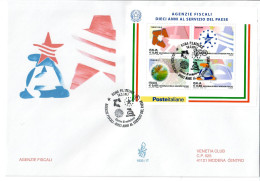 ITALIA 2011 FDC VENETIA CLUB BUSTONE N. 1633  AGENZIE FISCALI - FDC