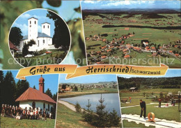71596831 Herrischried Fliegeraufnahme Kirche Minigolf Herrischried - Autres & Non Classés