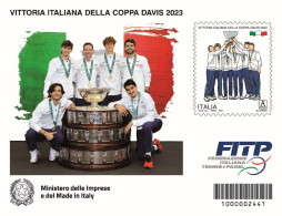 Italia Repubblica 2024 Foglietto Vittoria Coppa Davis MNH** Integro Valore 3,60 - 2021-...: Neufs