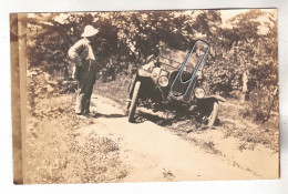 PHOTO CPA   AUTOMOBILE  VOITURE ANCIENNE A IDENTIFIER - Coches