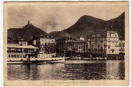 COMO - PIAZZA CAVOUR E MONTE BARADELLO - 192? - BATTELLO - Vedi Retro - Formato Piccolo - Como