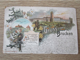 CPA ILLUSTREE ALLEMAGNE GRUSS VOM BROCKEN - Autres & Non Classés