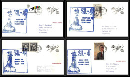 66295 Skylab Sl-4 16/11/1973 USA Kennedy Space Centerespace Space Lot 4 Lettre Cover - United States