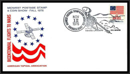 66064 Bicentennial Flights Viking Landers On Mars 12/11/1976 Chicago USA Espace Space Lettre Cover - United States