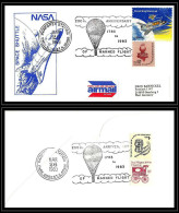 65909 200 Th Anniversary Of Manned Flight Ballon Balloon Parforex 8 26/3/1983 USA Espace Space Shuttle Lettre Cover - Stati Uniti