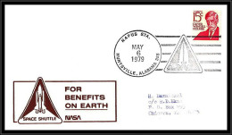 65866 Apollo 11 10th Anniversary Napus Huntsville 6/5/1979 USA Espace Space Lettre Cover - Stati Uniti