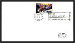 65835 Discount Apollo 11 First Lunar Landing 5th Anniversary 14/8/1974 Cape Canaveral Skylab USA Espace Space Lettre - Stati Uniti