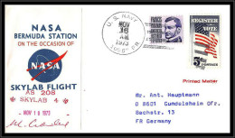 65807 Skylab Sl-4 Launch Nasa Bermuda Station Us Navy 16/11/1973 USA Signé Signed Autographe Espace Space Lettre Cover - Stati Uniti