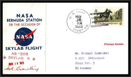 65806 Skylab Sl-4 Launch Nasa Bermuda Station Us Navy 16/11/1973 USA Signé Signed Autographe Espace Space Lettre Cover - Stati Uniti