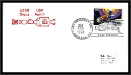 65779 Spacepex'74 Apollo Sojus Soyuz Houston 28/9/1974 USA Espace Space Lettre Cover - Stati Uniti