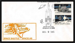 65761 Honoring American's Achievements In Space 9/8/1985 El Segundo USA Espace Space Lettre Cover - Stati Uniti