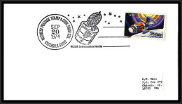 65768 Westar 20/8/1974 Tecommunications Satellite Chicago USA Skylab Espace Space Lettre Cover - Stati Uniti