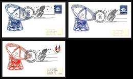 65773 Westar 20/8/1974 Tecommunications Satellite Chicago USA Espace Space Lot 3 Couleurs Lettre Cover - Stati Uniti