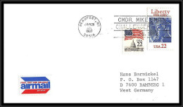 65603 In Memoriam Challenger Cmdr Mike Smith Beaufort 28/1/1987 USA Espace Space Lettre Cover - United States