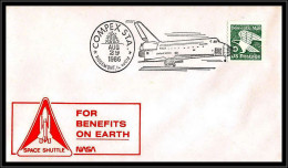 65554 Compex'86 Rosemont 29/8/1986 USA Espace Space Shuttle Lettre Cover - United States