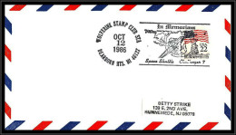 65565 In Memoriam Space Shuttle Challenger 7 Wolverine Dearborn 12/10/1986 USA Espace Lettre Cover - United States