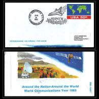 65513 Challenger Sts-6 Landing Azapex'83 10/4/1983 Muskogee USA Espace Space Entier Stationery Aerogramme - United States