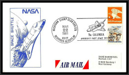 65440 Michigan Dearborn 22/3/1981 USA Espace Space Shuttle Lettre Cover - United States