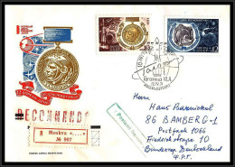 65379 Bloc N°68 Gagarin Gagarine 12/4/1971 Espace Space Russie Russia Urss USSR Lettre Cover - Russie & URSS