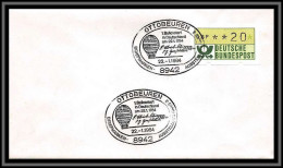 67383 ATM Ottobeuren 22/1/1984 Ballonstart Allemagne Germany Bund Ballon Balloon Espace Space Lettre Cover - Fesselballons