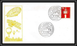 67384 Greven 10/6/1984 Allemagne Germany Bund Ballon Balloon Espace Space Lettre Cover - Airships