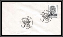 67366 Van Cauwelaert Mpi De Lovie Proven 28/6/1980 Belgique Belgium Ballon Balloon Espace Space Lettre Cover - Fesselballons