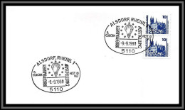 67378 Alsdorg 9/9/1990 Allemagne Germany Bund Ballon Balloon Espace Space Lettre Cover - Airships