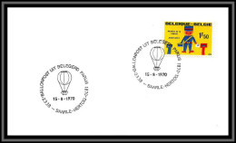 67364 Ballonpost Uit Belegerd 15/8/1970 Belgique Belgium Ballon Balloon Espace Space Lettre Cover - Montgolfières