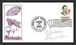 67312 Macleay Station 21/6/1980 Salem USA Ballon Balloon Espace Space Lettre Cover - Montgolfières