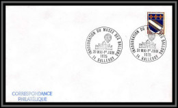 67233 Balleroy 31/5/1975 France Inauguration Musée Des Ballons Balloon Balloon Espace Space Lettre Cover - Fesselballons