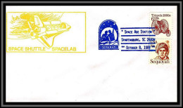 67192 Starman Startanburg 8/10/1988 USA Espace Space Shuttle Lettre Cover - Etats-Unis
