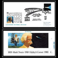 67185 Pima County Fair Us Constitution 19/4/1987 Tucson USA Espace Space Aerogramme Stationery Twain Halley's Comet - Etats-Unis