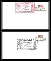 67184 Astronauts Mercury Challenger Manpex Station Manchester 25-26/4/1987 USA Espace Space Lot 2 Lettre Cover - Etats-Unis