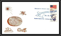 67147 Soplex Lubbock Halley's Comet 22/5/1986 USA Espace Space Lettre Cover - United States