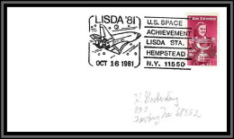 67019 Lisda 81 16/10/1981 USA Espace Us Space Achuevement Hempstead Lettre Cover - United States